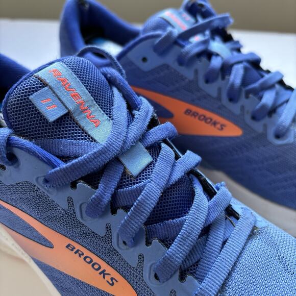 Brooks Womens Ravenna 11 Blue/Coral Running Shoes Size 9 - Picture 8 of 11